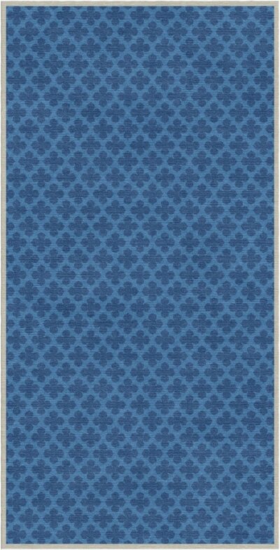 Navy Quatrefoil